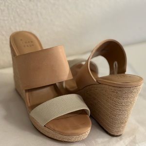 Tan and Cream Wedges